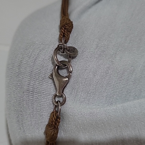 Silpada Sterling Silver, Fluorite, Tormaline Necklace With A Green Glass Pendant - Picture 4 of 6